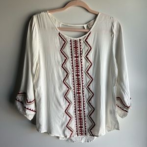 Off white Aztec detail top | M
